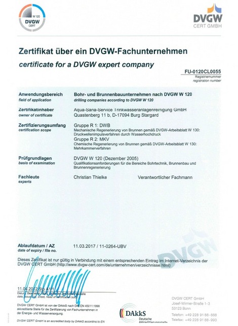 DVGW-Zertifikat